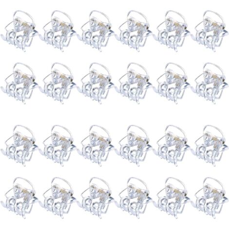 Lot de 32 mini pinces à cheveux en plastique noir pour filles et femmes (1/5)