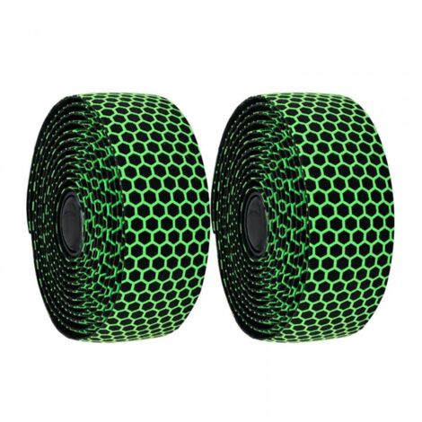 2 Pcs Bandes de Guidon de Vélo, EVA Ribbon Ruban pour Guidon Respirantes Antidérapantes avec Surface en Nid d'abeille pour Vélo de Route de Vélo de Montagne (1/5)