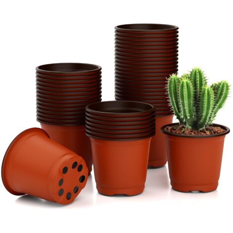 Godet Semis,100Pièces,Pot Pour Semis,Pot Plastique Plante,Mini Pots De Fleur,Pots Semis Plastique,Aération Optimale Pour Semis, Repiquage Et Transplantation - Professionnels & Amateurs De Jardinage