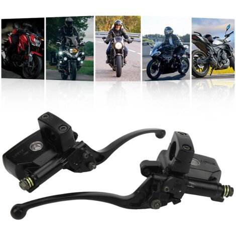 Cylindre Maître Hydraulique Moto, Kit Universel 25mm avec Réservoir et Levier Double pour Freinage Précis et Fiable en Toute Situation pour Moto et VTT (1/5)