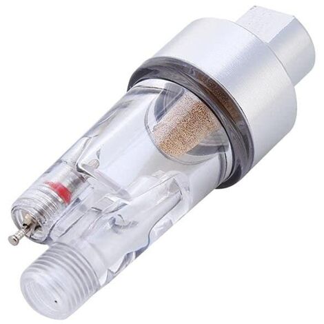 Piège à Eau Airbrush, Mini Filtre à Air en Ligne 1 / 8in Tuyau Connecteur Humidité pour Pistolet Aerographe