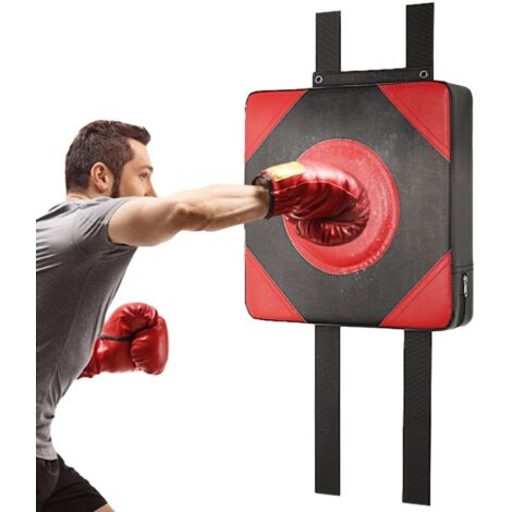 Tapis de Frappe Mural, Tapis Mural de Boxe, Coussinet de Blocage de Bouclier Sportif, Sac éponge à Haute élasticité en Cuir PU, Mousse Cible Murale, pour l'entraînement Sportif
