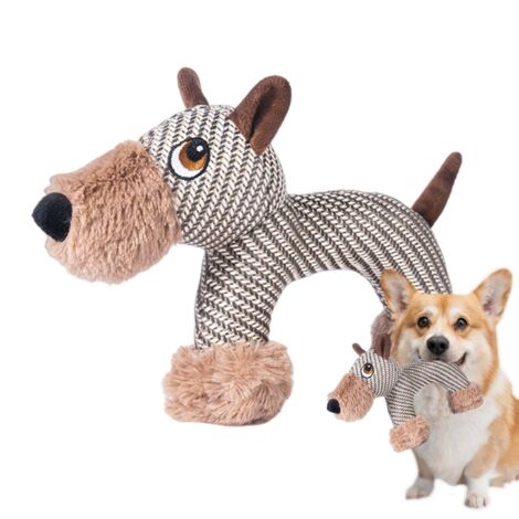 Jouets pour Chien - avec Son Amusant pour Mâchonnement Doux Et Nettoyage des Dents - Petits Jouets Couineurs,Destiné Aux Mâcheurs Agressifs, Chiots, Jeu en Intérieur Et Extérieur, Noël,