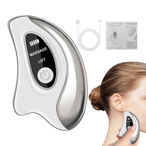 Massageur De Visage Électrique - Outil Gua Sha Facial 2-En-1,Appareil De Lifting Facial - pour Femmes Professionnelles Occupées Amatrices de Spa Maison et Voyage (1/5)