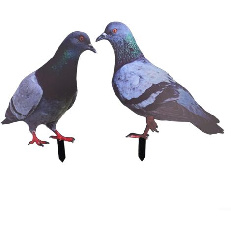 Simulation de pigeon en acrylique - Mini animal amovible - Modèle de faux pigeon mignon - Pour jardin, couloir, salon, chambre à coucher (A et B)