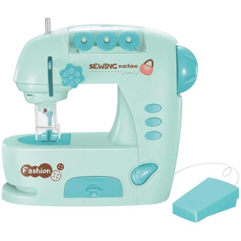 Machine à coudre pour enfants de 8 à 12 ans, machine à coudre portable à double vitesse, accessoires et fournitures de couture, pour enfants, femmes, ménage et voyage