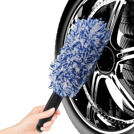 Brosse de Lavage de pneus, Brosse de Roue de Voiture,Brosse de détail Anti-Rayures pour pneus d'automobile  Outil de Nettoyage de, Brosse Polyvalente pour véhicules SUV, Voitures, camions, Mini