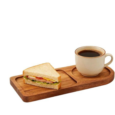 Plateau en Bois Présentoir esthétique Rustique divisé – Plateau de Service Alimentaire, Plateau à Fromage, pour la Maison, la Ferme, Le Restaurant, Le Bureau, Les fêtes, Les Fruits, Le, Les