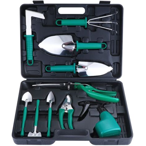 Ensemble d'outils de Jardin, D'outils de Jardinage Outils de Jardinage avec étui de Transport, Cadeaux pour Les Amateurs de Jardinage (Vert) (1/5)