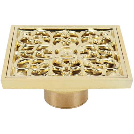 Égout de toilettes-désodorisant au cuivre-filtre de vidange de salle de bain-10x10centimètre peu profond (1/5)