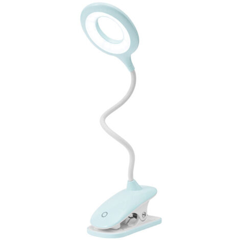 dirigéLampe de lecture à pince avec clip tactile, adaptée à une utilisation au chevet ou au bureau. (1/5)