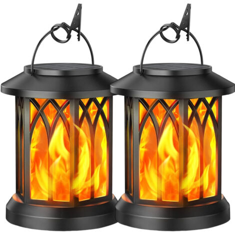 2 suspensions solaires –Effet de feu réaliste - noir (1/5)