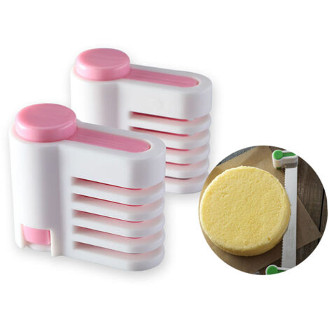 bricolageCoupe-gâteaux, outil de superposition, ustensile de cuisine pour la pâtisserie, rose (1/5)