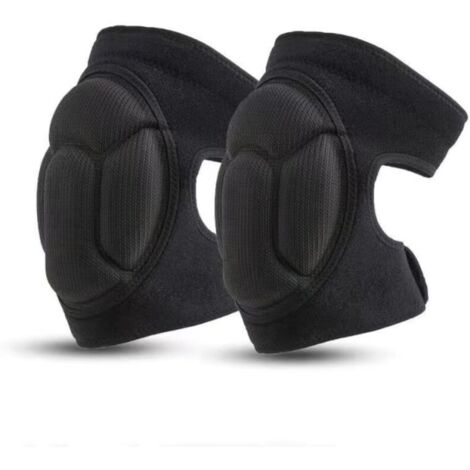 1 Paire de Genouillères de Travail, Genouillères de Jardin de Protection Noires Genouillères Antidérapantes, Anti-Collision, Genouillères de Jardin Multifonctionnelles - Noir (1/5)