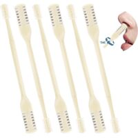Tondeuse à poils de nez - Lot de 6 pièces - Tondeuse à poils de nez 2 en 1 - Pour hommes et femmes - Outil d'épilation à 360°