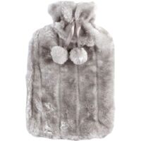 Hot Water Bottle Cover - Plush Hot Water Bottle with Tassels, Non Electric Hot Water Bottle, 2 Litre, 6-8 Hours to Keep Warm, Hot Water Bottle Cover Only