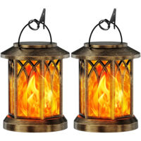 2 suspensions solaires –Effets de flamme réalistes - bronze