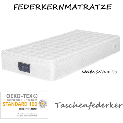 Matelas 90x200, Matelas enfant 90x200, Matelas 1 personne, Matelas 1 place, Matelas en Mousse Froide à 7 Zones, 100% Oeko-Tex, Confort Exceptionnel, 25cm de Hauteur