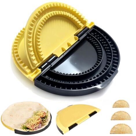 Tortilla-Verschließer und -Kräuselgerät für 6, 8 und 10 Zoll große Wraps, 3-in-1-Handpresse für hausgemachte Burritos, Quesadillas, Tacos und Calzones (1/5)