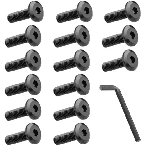 Senkkopfschrauben, 25 Stück, Innensechskant mit Innensechskantschlüssel, in A2 V2A, Vollsechskantgewinde, M8x25 mm