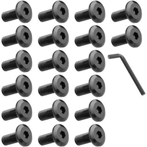 Senkkopfschrauben, 25 Stück, Innensechskant mit Innensechskantschlüssel, in A2 V2A, Vollsechskantgewinde, M8x16 mm