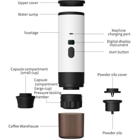 3-in-1 Multi-Kapsel-Kaffeemaschine, tragbare Kaffeemaschine ...