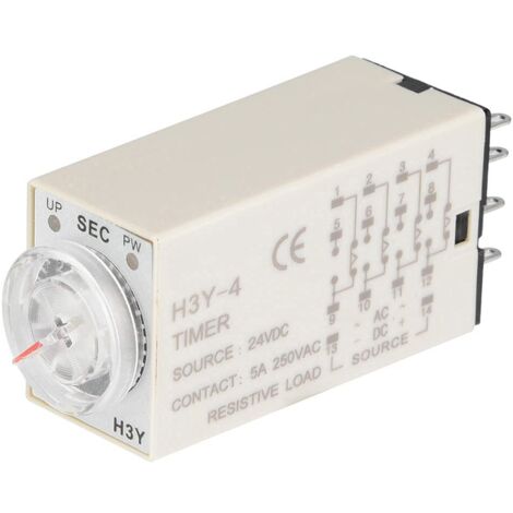H3Y-4 14-poliger 24VDC Zeitverzögerungsrelais-Timerschalter für automatische Steuerung und Fernkommunikation, (60S)