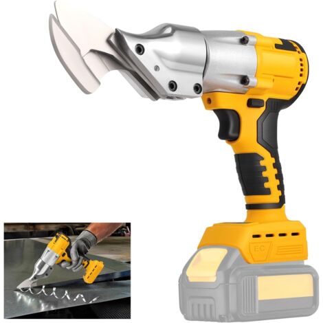 Akku-Metallschere, bürstenloser Motor, kompatibel mit Dewalt 20V-Akkus, 360° drehbarer Scherkopf, LED-Licht, einstellbare Geschwindigkeiten für Leder, Teppich und Metall