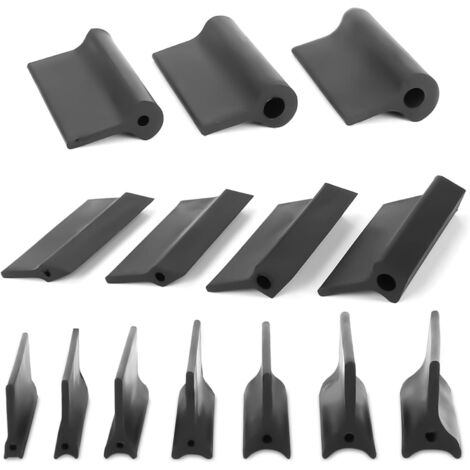 14-teiliger Schleifklotz, Schleifrahmen aus Gummischleifpapier, Schleifmatte, flexible Konturschleifgriffe, Holzbearbeitungswerkzeuge (1/5)