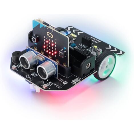 Rero Rac Micro Bit Micro: Rover Kit for BBC Micro:bit (V2 Included), Obstacle Avoidance ...