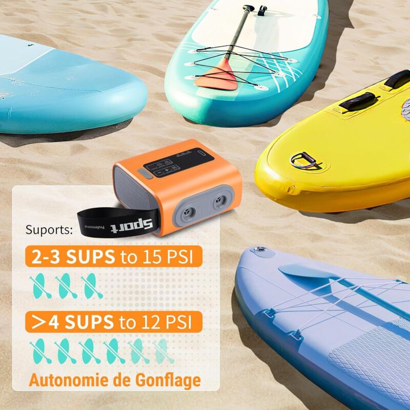 Pompe À Air Électrique Gonfleur Paddle Board Pompe Électrique Pompe Sup