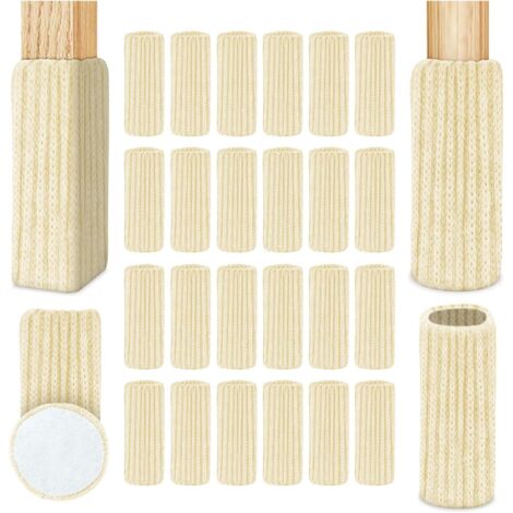 Patin Antiderapant Tampon Caoutchouc Meuble, 24 Pièces Beige Clair Patins pour Meubles, Patin Antidérapant Autocollant Tampon Caoutchouc Meuble, pour Protéger Votre Plancher, 5MM D'épaisseur (1/5)