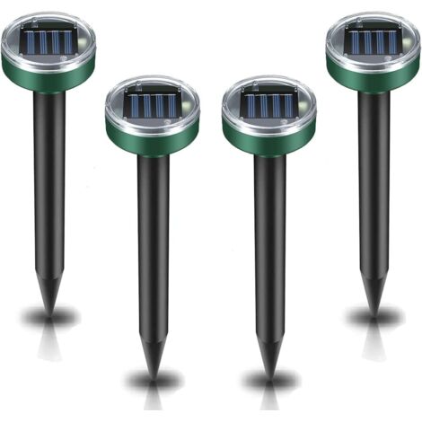 Professionnel Répulsifs Solaires Anti-Taupes,4 pièces Répulsif Contre Les Taupe,Répulsif Contre Les campagnols, Répulsif à ultrasons,Répulsif Solaire Contre Les Taupes (1/5)