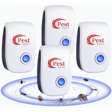 Ultrasonic Rodent and Insect Repellent, Ultrasonic Mosquito Repellent for Mice, Rats, Ants, Spiders, and Mosquitoes, Indoor Electronic Insect Repellent for Mice, Rats, Ants, Spiders, and Mosquitoes