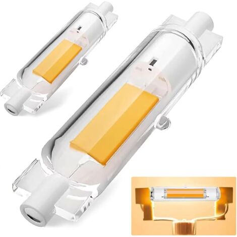 R7S LED 78mm Dimmable, 20W LED R7S Équivalent à Lampe Halogène 200W, Blanc Chaud 3000K, 2000LM, Sans Scintillement, Éclairage à Faisceau 360°, Pour luminaires intérieurs extérieurs, lot de 2 (1/5)