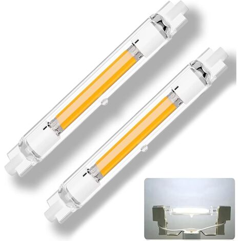 LED R7S 78mm 15W Ampoule Dimmable - R7S LED Ampoule 15W Équivalent 150W Halogène - 1500LM Blanc Froid 6000K - Lot de 2, Sans Scintillement 360°