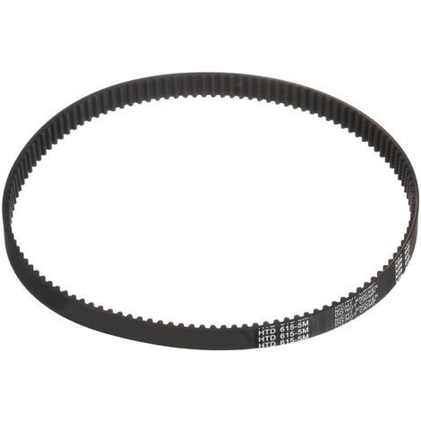 Courroie de Distribution Caoutchouc HTD-5M, Courroies d'Entraînement Synchrone à Boucle Fermée 123 Dents pour Poulie Imprimantes 3D, 615x15x3.6mm (Longueur x Largeur x Hauteur)