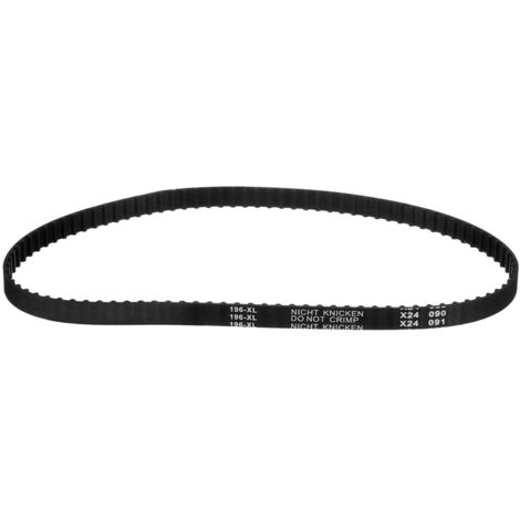 196XL 037 Courroie de distribution 98 dents en caoutchouc cranté noir, largeur 10mm, pas 5.08mm, Courroie de distribution pour imprimante 3D