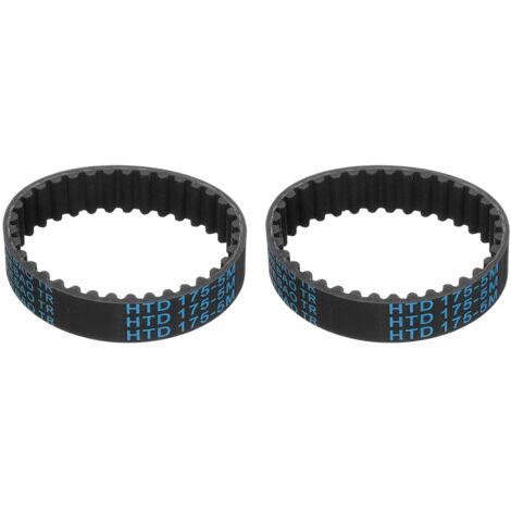 2pcs Courroie de Distribution Caoutchouc HTD-5M, Courroies d'Entraînement Synchrone à Boucle Fermée 35 Dents pour Poulie Imprimantes 3D, 175x15x3.6mm (Longueur x Largeur x Hauteur) (1/5)