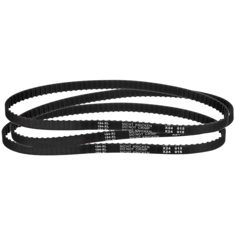3Pcs 194XL 037 Courroie de synchronisation 97 dents en caoutchouc cranté noir, largeur 10mm, pas 5.08mm, Courroie de synchronisation pour imprimante 3D (1/5)