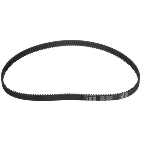 Courroie de Distribution Caoutchouc HTD-5M, Courroies d'Entraînement Synchrone à Boucle Fermée 158 Dents pour Poulie Imprimantes 3D, 790x15x3.6mm (Longueur x Largeur x Hauteur)