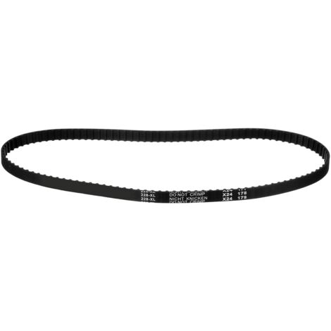 228XL 037 Courroie de distribution 114 dents Courroie dentée noire en caoutchouc cranté, largeur 10mm, pas 5.08mm, Courroie de distribution pour imprimante 3D