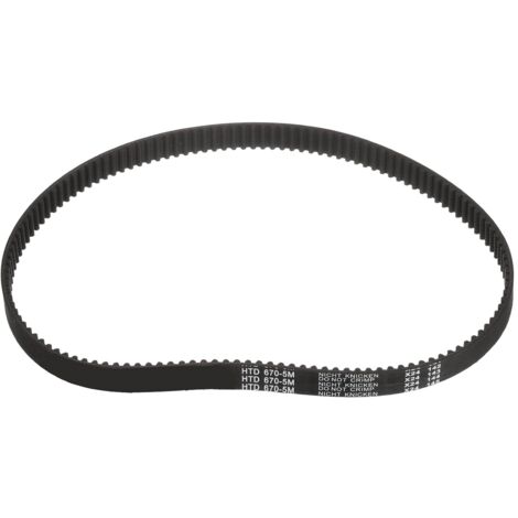 Courroie de Distribution Caoutchouc HTD-5M, Courroies d'Entraînement Synchrone à Boucle Fermée 134 Dents pour Poulie Imprimantes 3D, 670x15x3.6mm (Longueur x Largeur x Hauteur) (1/5)