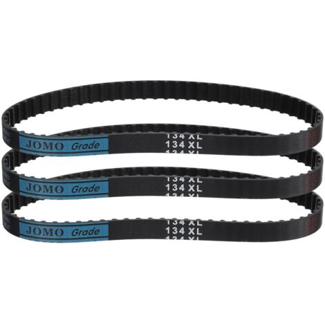 3 Pcs 134XL 037 Courroie de Synchronisation 67 Dents Courroie Crantée à Engrenages en Caoutchouc, Largeur 0.37", Pas 0.20" Courroie de Distribution (1/5)