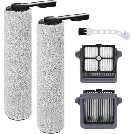 iFloor 5 Breeze Complete Accessoires pour Tineco iFloor 5 Breeze Complete Aspirateur Eau et Poussière Pièces de Rechange 5 Pièces Accessoires 2 Rouleaux de Brosse,2 filtres,1 Brosse de Nettoyage (1/5)