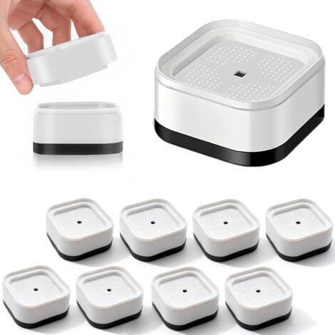 8 Pièces Rehausseur Pied de Table, Empilables Rehausseur Pieds de Lit, Hauteur 3,5 cm Rehausseurs Table, pour Les Pieds de Meubles d'un Diamètre Inférieur à 5 cm, Canapés et Machines à Laver (1/5)