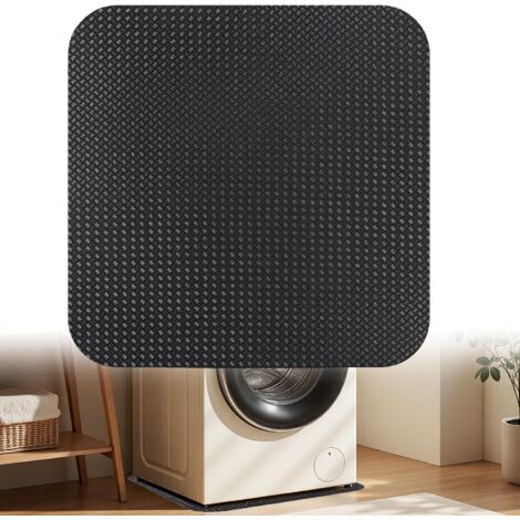 Tapis anti-vibration pour machine à laver, 60 x 60 cm, antidérapant, des deux côtés, pour machine à laver, réfrigérateur, sous-réfrigérateur, sèche-linge, machine à laver (1/5)
