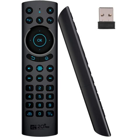 Télécommande Air Mouse Bluetooth Universelle, Améliorée pour Android TV Box, Smart TV, Mini PC (G20S Pro) - 2.4G USB 5.0 Eclairée IR (1/5)
