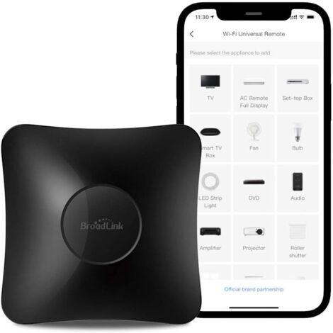RM4 Pro Télécommande Universelle IR/RF (Wi-FI 2.4GHz), Codes d’Apprentissage pour Maison Intelligente, TV, STB, AC, Rideaux, Compatible Alexa (1/5)