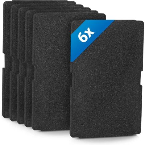 6X Filtre Seche Linge Beko, Filtres en Mousse pour Beko Grundig Blomberg ElektraBregenz 2964840100, Filtre Éponge pour Sèche-Linge à Pompe Chaleur et Séchoir à Condensation 240 x 155 x 11 mm (1/5)